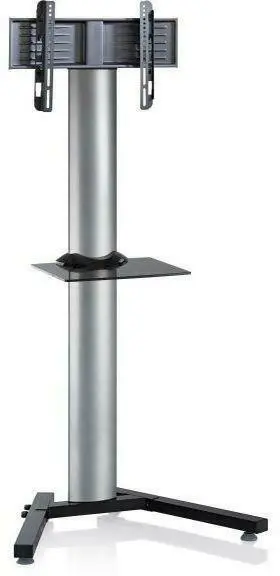 TV-Rack in Schwarz/Silberfarbe 'Stadino Maxi B: 9 CM'