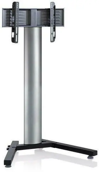 TV-Rack in Schwarz/Silberfarbe 'Stadino Mini B: 90 CM'