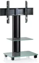 mömax Dornbirn - Ihr Trendmöbelhaus in Dornbirn Tv-Rack in Schwarz/Transparent 'Tosal B: 60 CM'