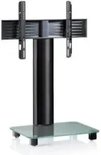 mömax Dornbirn - Ihr Trendmöbelhaus in Dornbirn TV-Rack in Klar/Schwarz 'Tosal B: 60 CM'