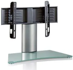 TV-Rack in Klar/Silberfarbe 'Windoxa Mini B: 70 CM'
