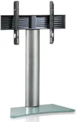 TV-Rack in Klar/Silberfarbe 'Zental B: 80 CM'
