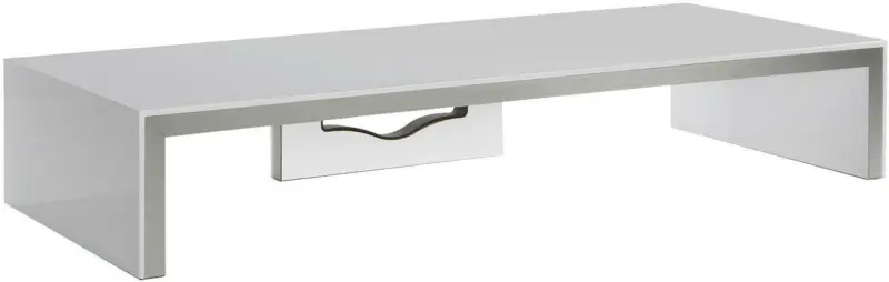 TV-Aufsatz in Weiß/Alufarbe 'Edlosa B: 63 CM'