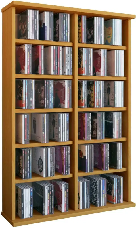 CD-Regal in Buchefarbe 'Ronul B: 60 CM'