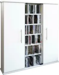 CD-Regal in Weiß 'Santo B: 86 CM'