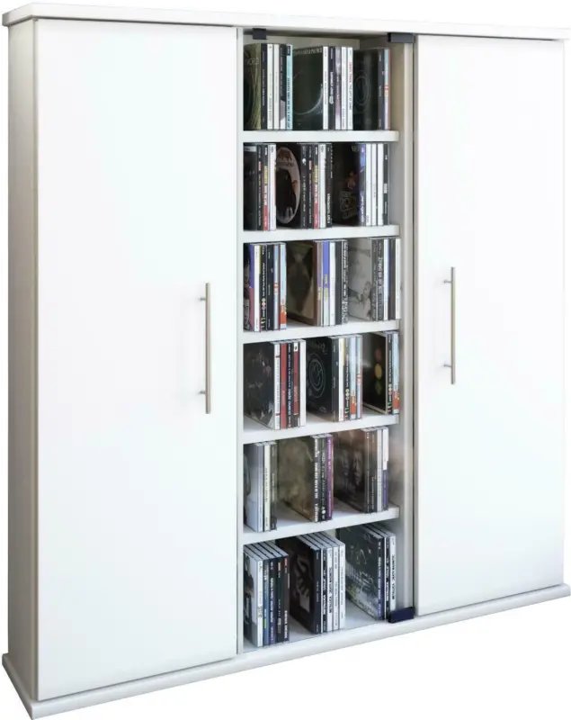 CD-Regal in Weiß 'Santo B: 86 CM'