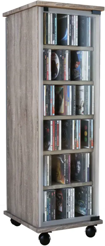 CD-Regal Eichefarbe 'Valenza B: 31'