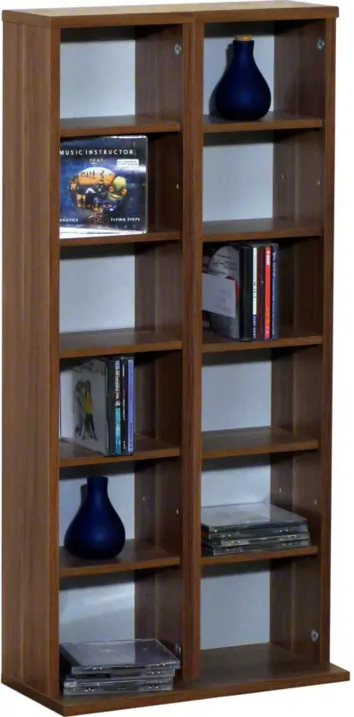 CD-Regal in Nussbaumfarbe 'Milano B: 42 CM'