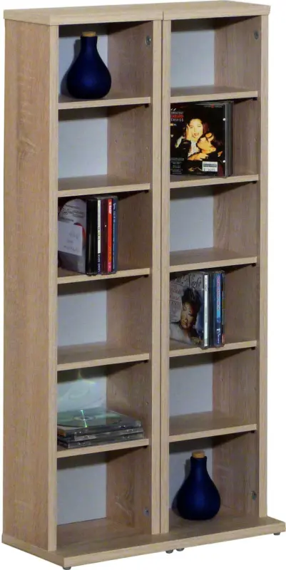 CD-Regal in Eichefarbe 'Milano B: 42 CM'