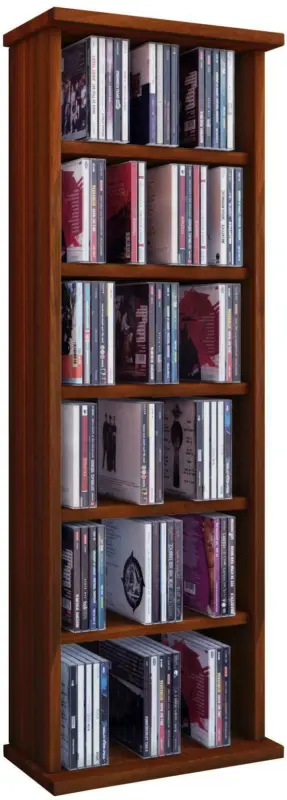 CD-Regal in Nussbaumfarbe 'Vostan B : 31 CM'