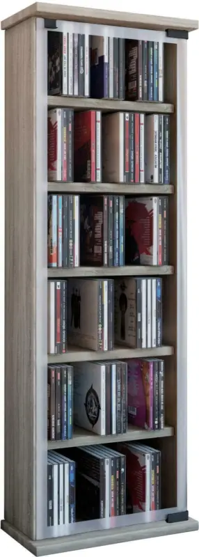 CD-Regal in Eichefarbe 'Classic B: 31 CM'