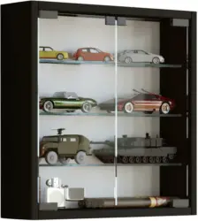 Hängevitrine in Schwarz 'Mandosa S'