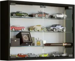 Hängevitrine in Schwarz 'Mandosa M'