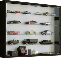 Hängevitrine in Schwarz 'Mandosa L'