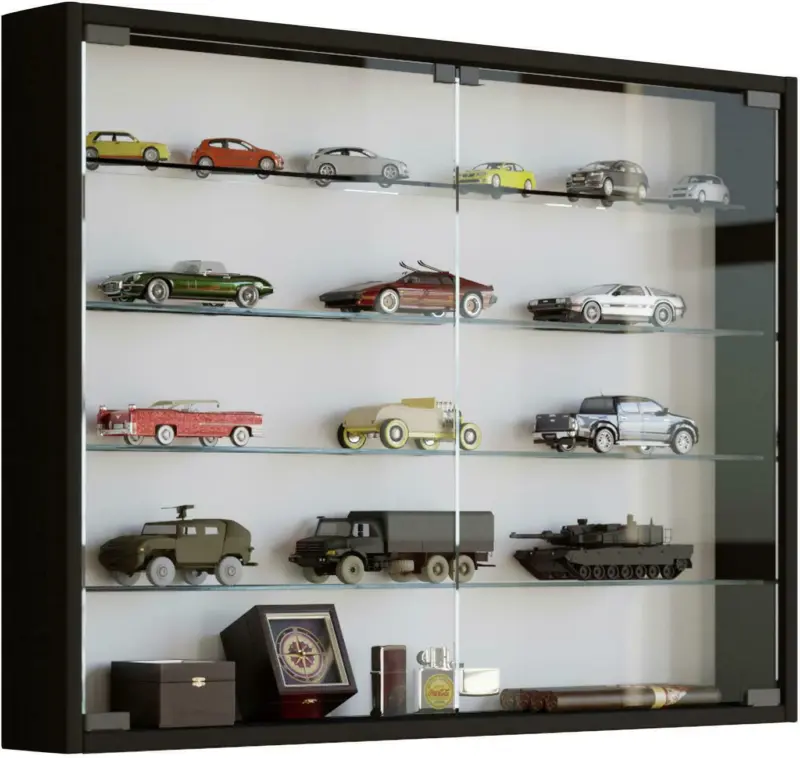 Hängevitrine in Schwarz 'Mandosa L'