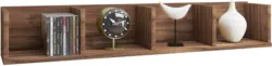 Wandregal in Nussbaumfarbe 'Honsa'
