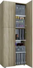 mömax Schuhschrank in Eichefarbe 'Lona'