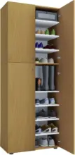 mömax Schuhschrank in Buchefarbe 'Lona XXL'