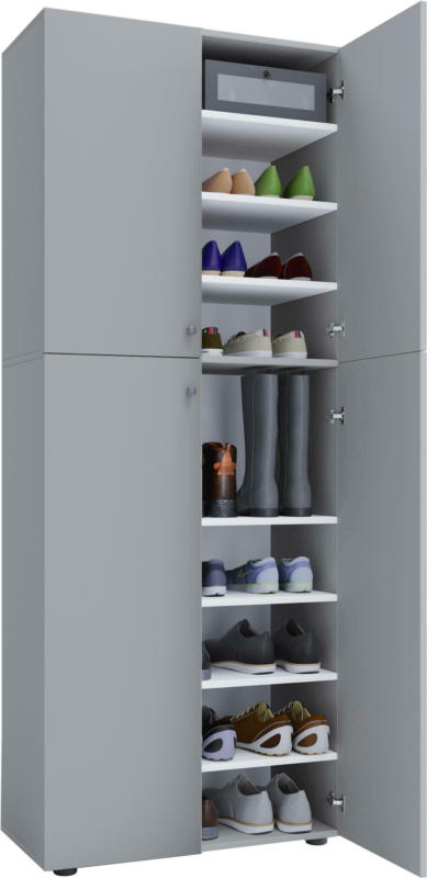 Schuhschrank in Grau 'Lona XXL'