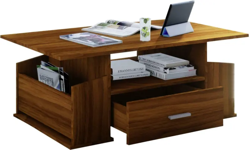 Couchtisch in Nussbaumfarbe 'Junata'