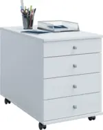 mömax Rollcontainer in Weiß 'Lona Maxi'