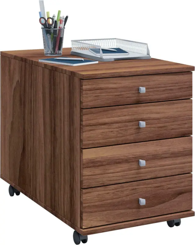 Rollcontainer in Nussbaumfarbe 'Lona Maxi'