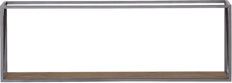 Wandregal in Braun/Anthrazit