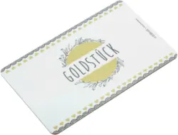 Schneidebrett Goldstück in Weiß/Goldfarben
