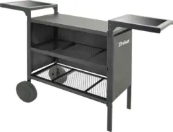 Grillrollwagen Trolley Plancha in Schwarz
