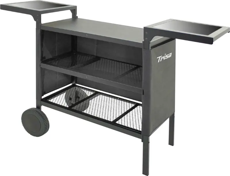 Grillrollwagen Trolley Plancha in Schwarz