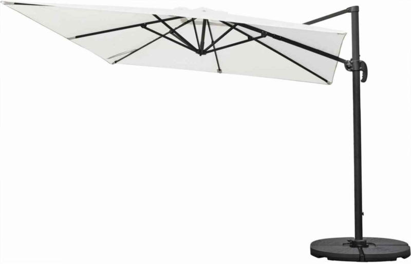 Parasol à bras libre Darwin Ø 3 m beige -