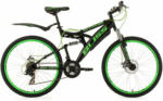 HELLWEG Baumarkt Mountainbike „Bliss“, Fully, schwarz-grün