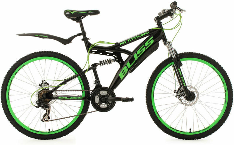 Mountainbike „Bliss“, Fully, schwarz-grün
