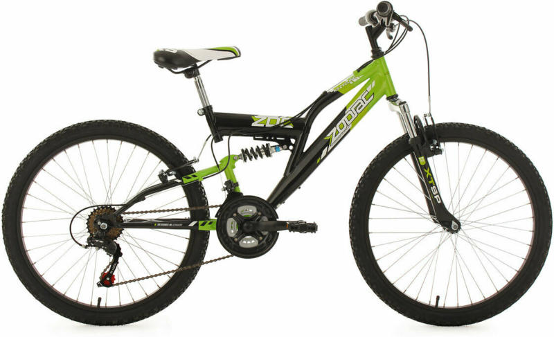 Jugend-Mountainbike „Zodiac“, Fully, 24 Zoll, grün-schwarz grün-schwarz | 24 Zoll