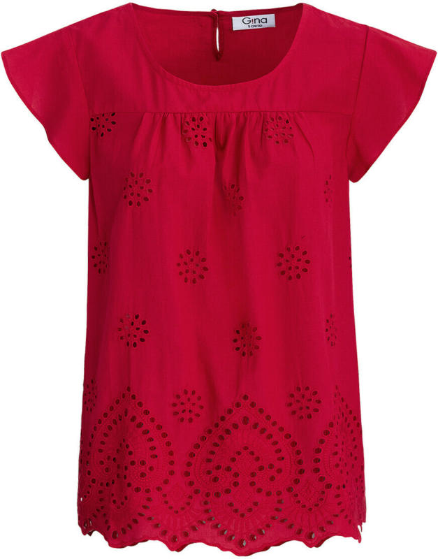Damen Blusenshirt mit Loch-Stickerei (Nur online)