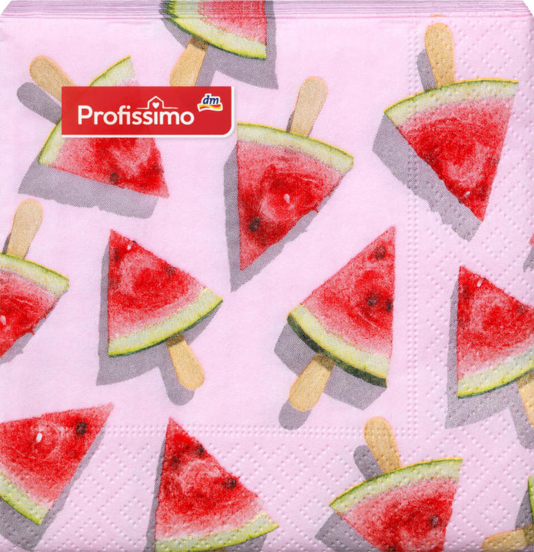 Profissimo Motiv-Servietten Melonen (25x25 cm)