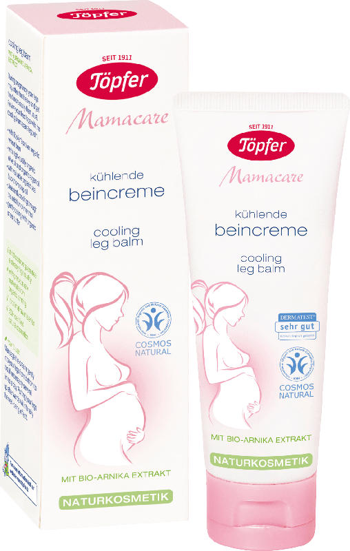 Töpfer Beincreme Mamacare kühlend