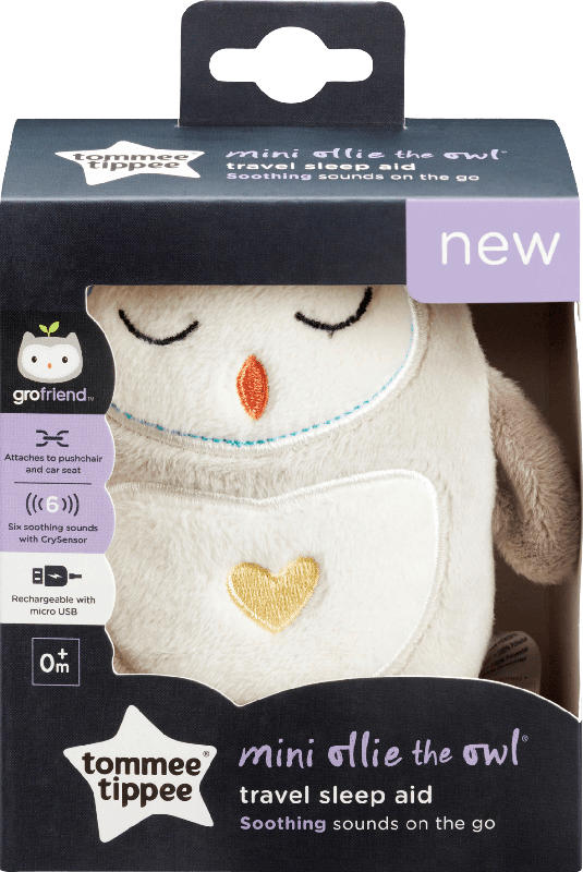 Tommee Tippee Einschlafhilfe Eule, wiederaufladbar für unterwegs