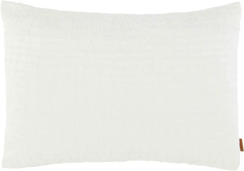 Kissenhülle Mary Kroko in Weiß ca. 40x60cm