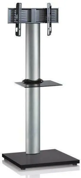 TV-Rack in Schwarz/Silberfarbe 'Onu B:68 CM'