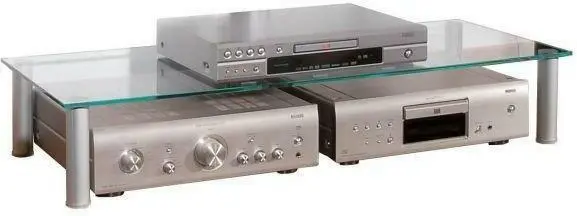 TV-Aufsatz in Klar/Silberfarbe 'Felino Mini B:105 CM'