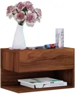 mömax Nachtkästchen in Nussbaumfarbe 'Dormal'