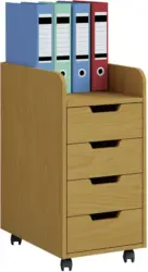 Rollcontainer in Buchefarbe 'Konal Mini'