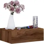 mömax Nachtkästchen in Nussbaumfarbe 'Dormas'