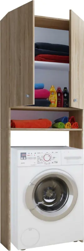 Waschmaschinenverbau in Sonoma Eiche 'Lona'