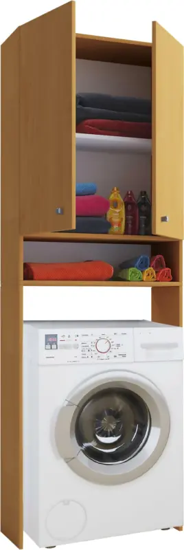 Waschmaschinenverbau in Buchefarbe 'Lona'