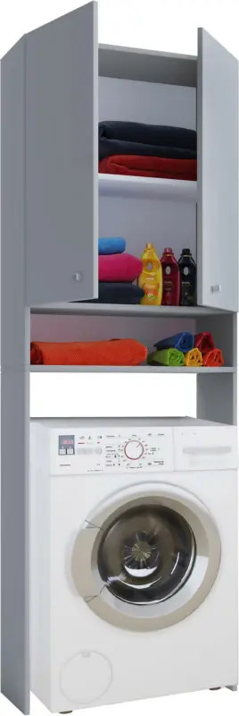 Waschmaschinenverbau in Grau 'Lona'
