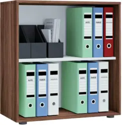 Aktenregal in Nussbaumfarbe 'Lona L'