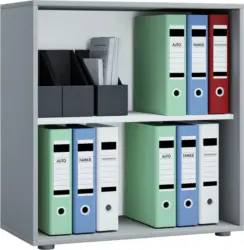 Aktenregal in Grau 'Lona L'