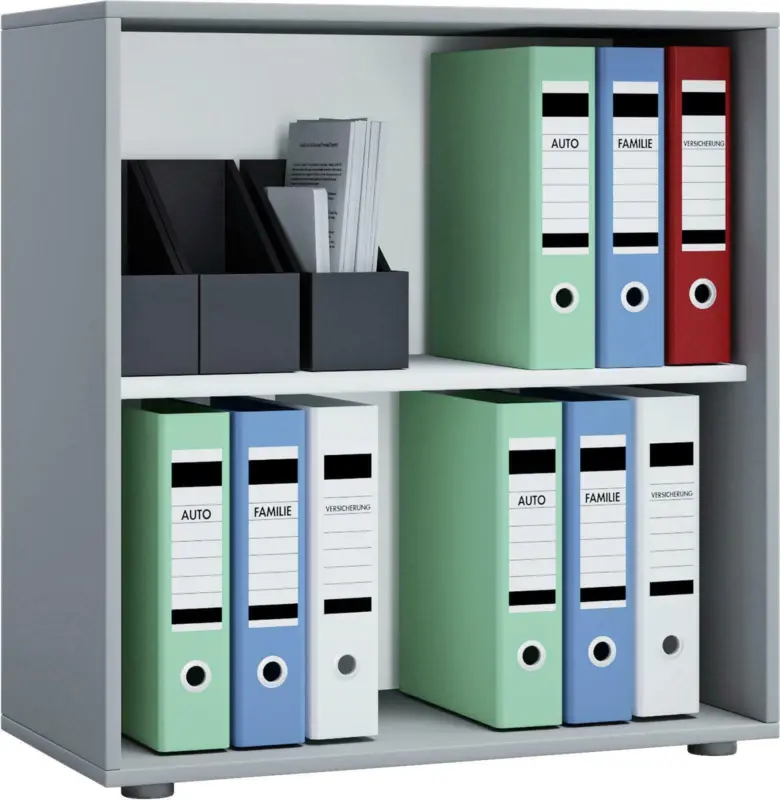 Aktenregal in Grau 'Lona L'